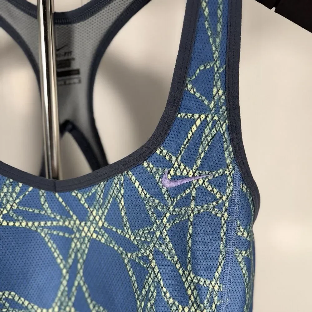 Nike Shirt Womens Blue Tank Top Sleeveless Gym Tennis Golf‎ Dri Fit Size Medium